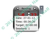 Daily target-based task timer desktop gadget for Windows 7