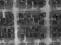 This is a thermal image of a city captured from 1300 AGL