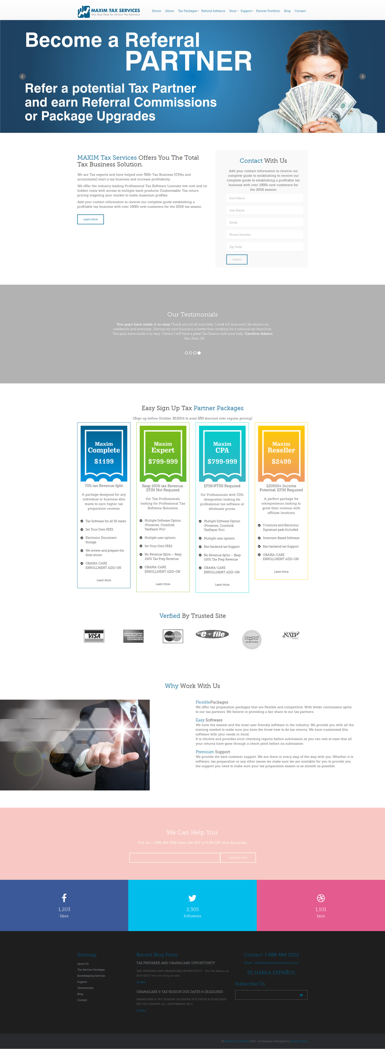 Maximtaxsoftware Website Design & Developing