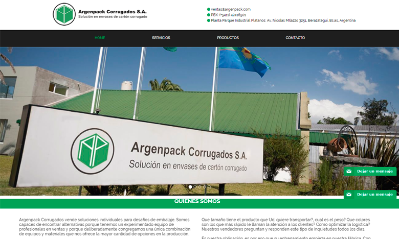 ARGENPACK - Web design and development
