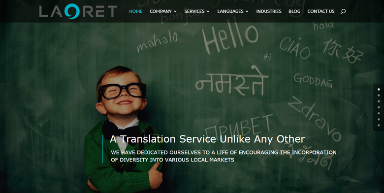 Website for Language Translator Company