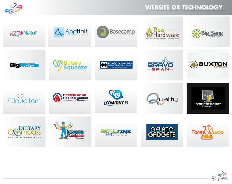 Web/ Technology based Logos