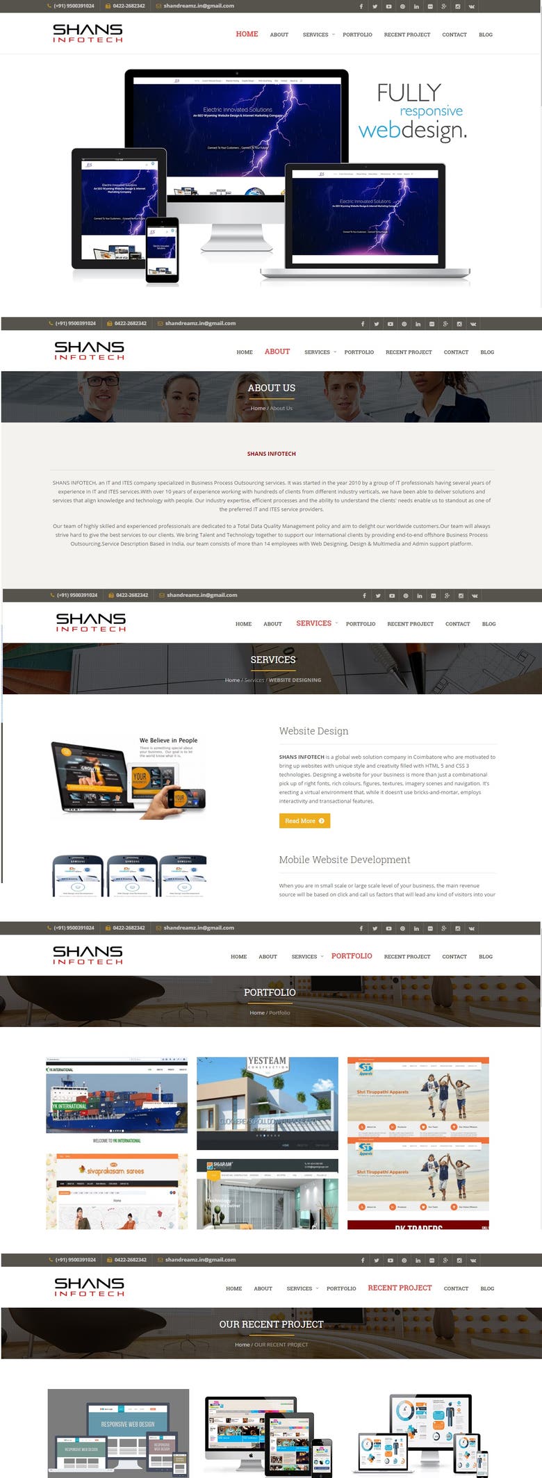 Website Design - www.shansinfotech.com