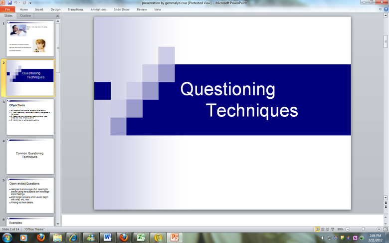 My Power Point Presentation for a Customer Service Topic
