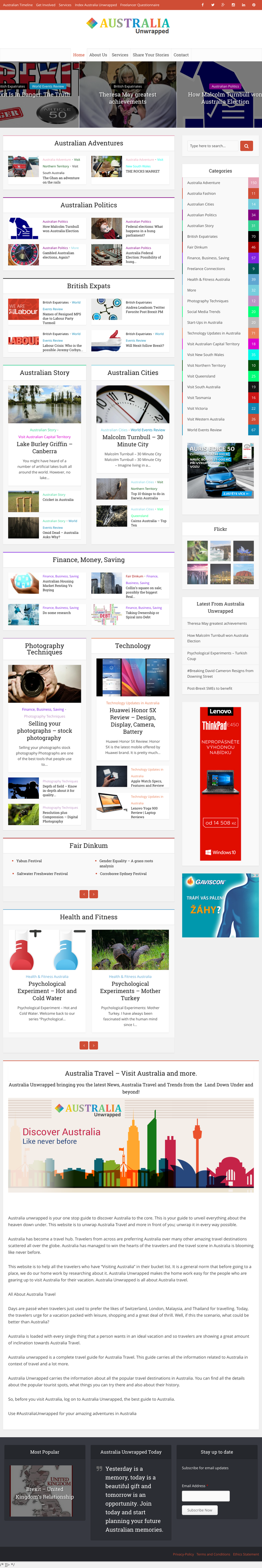 Wordpress Based News / Magazine Website