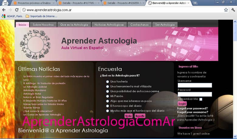 Aprender Astrologia - Joomla Website