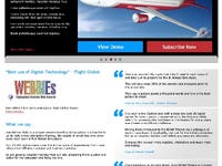 Website design concept for Air Charter Company