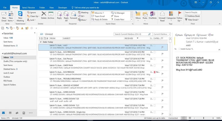 Exchange / Outlook - Automising the inbound mails-