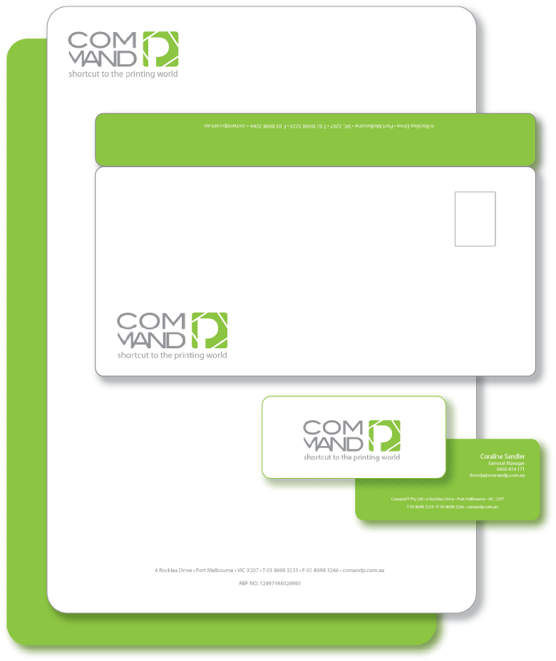 ComandP printing branding design