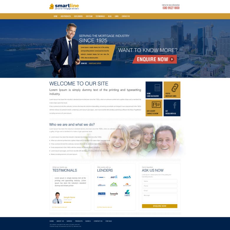Website Design Smartline Personal Mortgage Advisors