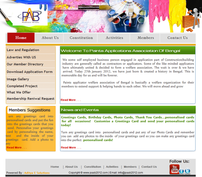 Welcome To Paints Applications Association Of Bengal