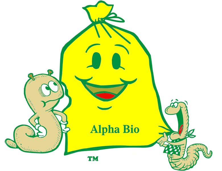 Logo for  biodegradable plastic garbage bags