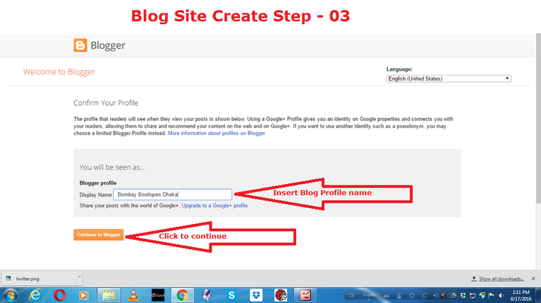 Demo Project on Blog Site Creating