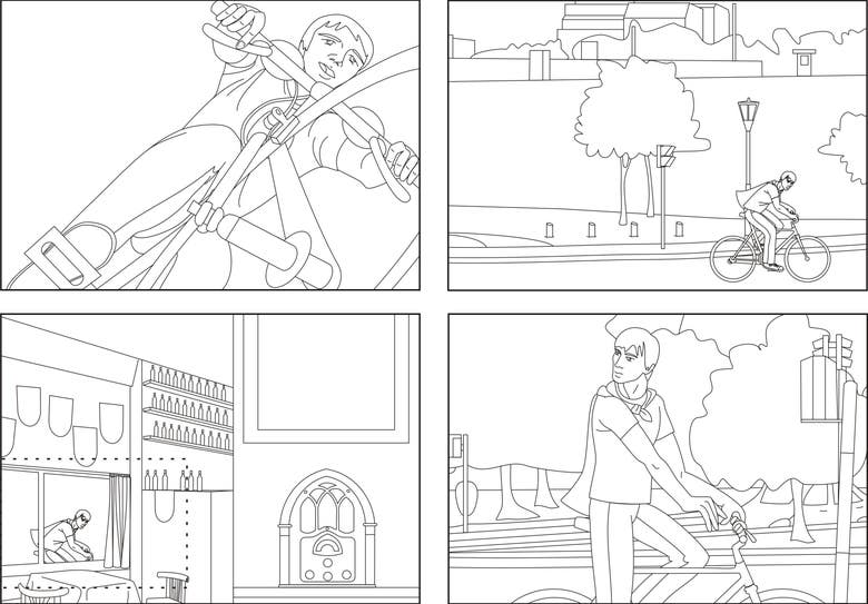 Storyboard for a short film