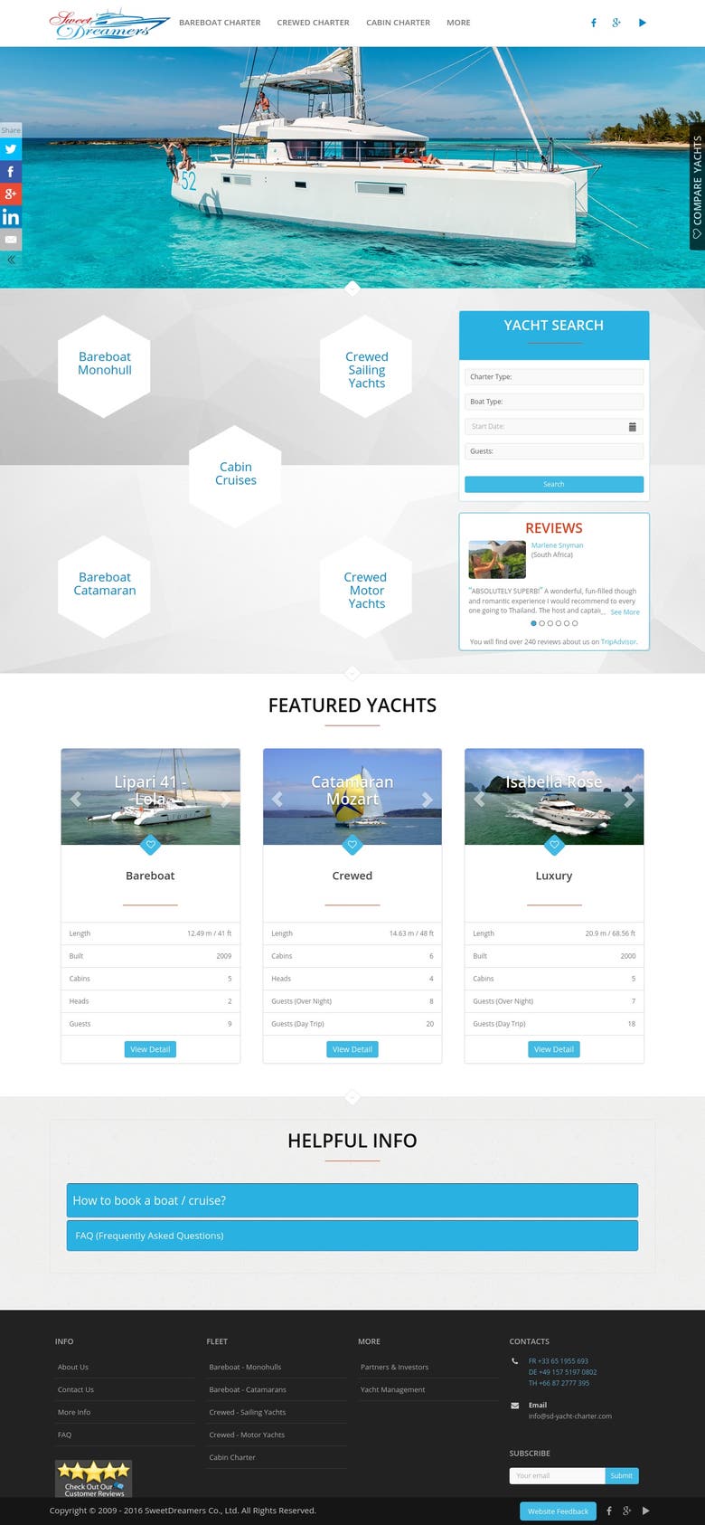Boats/Yachts Website
