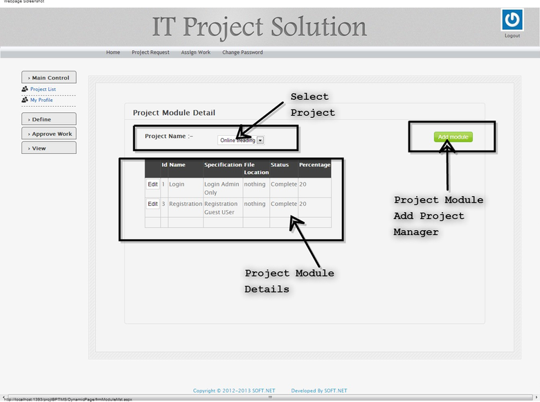 IT Base   Project Tracking  Management System