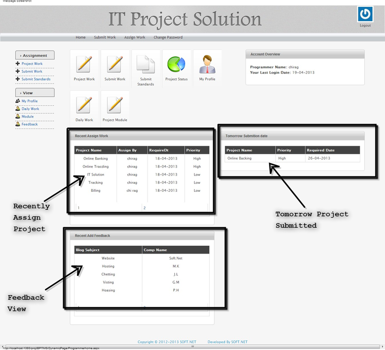 IT Base   Project Tracking  Management System