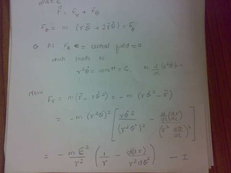 Mechanics maths problem