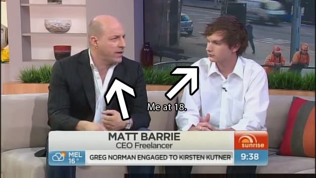 Channel 7's Sunrise Show with CEO of Freelancer Matt Barrie