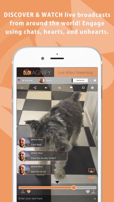 MAGNIFY - Live Video Streaming