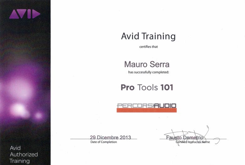 Avid Training - Pro Tools 101