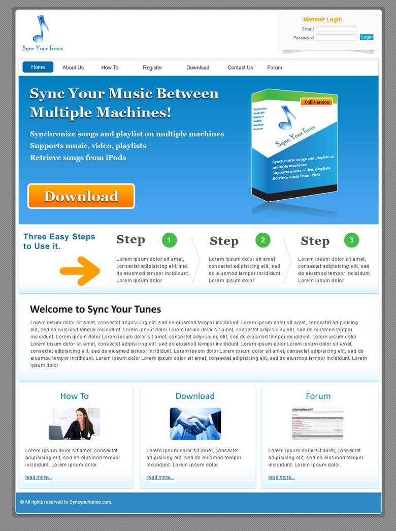 Music Software Website