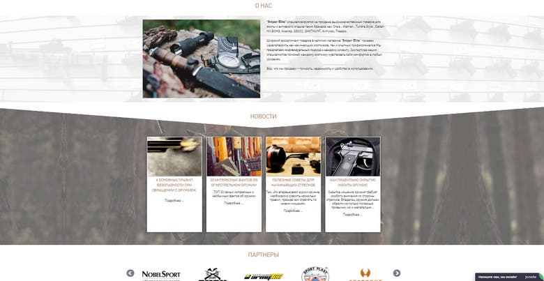 Ecommerce GunShop website