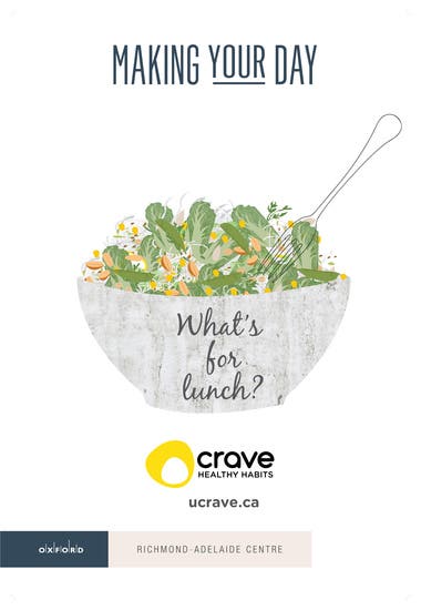Crave Healthy Habits Ad Poster