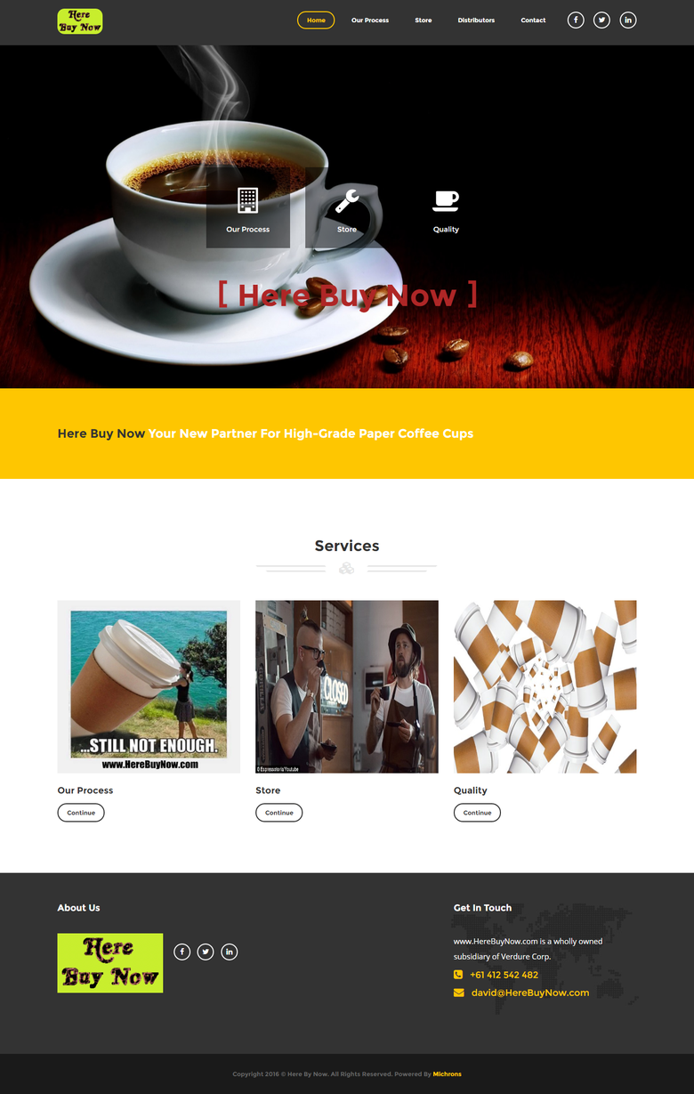 coffee cup website