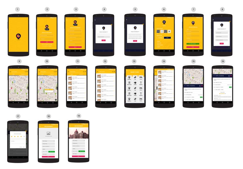 Mobile UI - UX Design Mockup