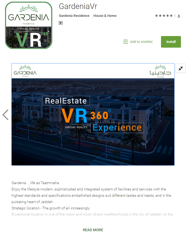 Virtual Reality Application for Real Estate