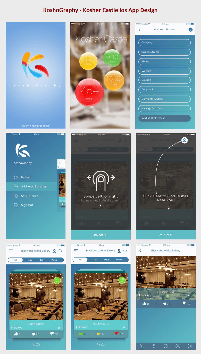 KosoGraphy ios App design