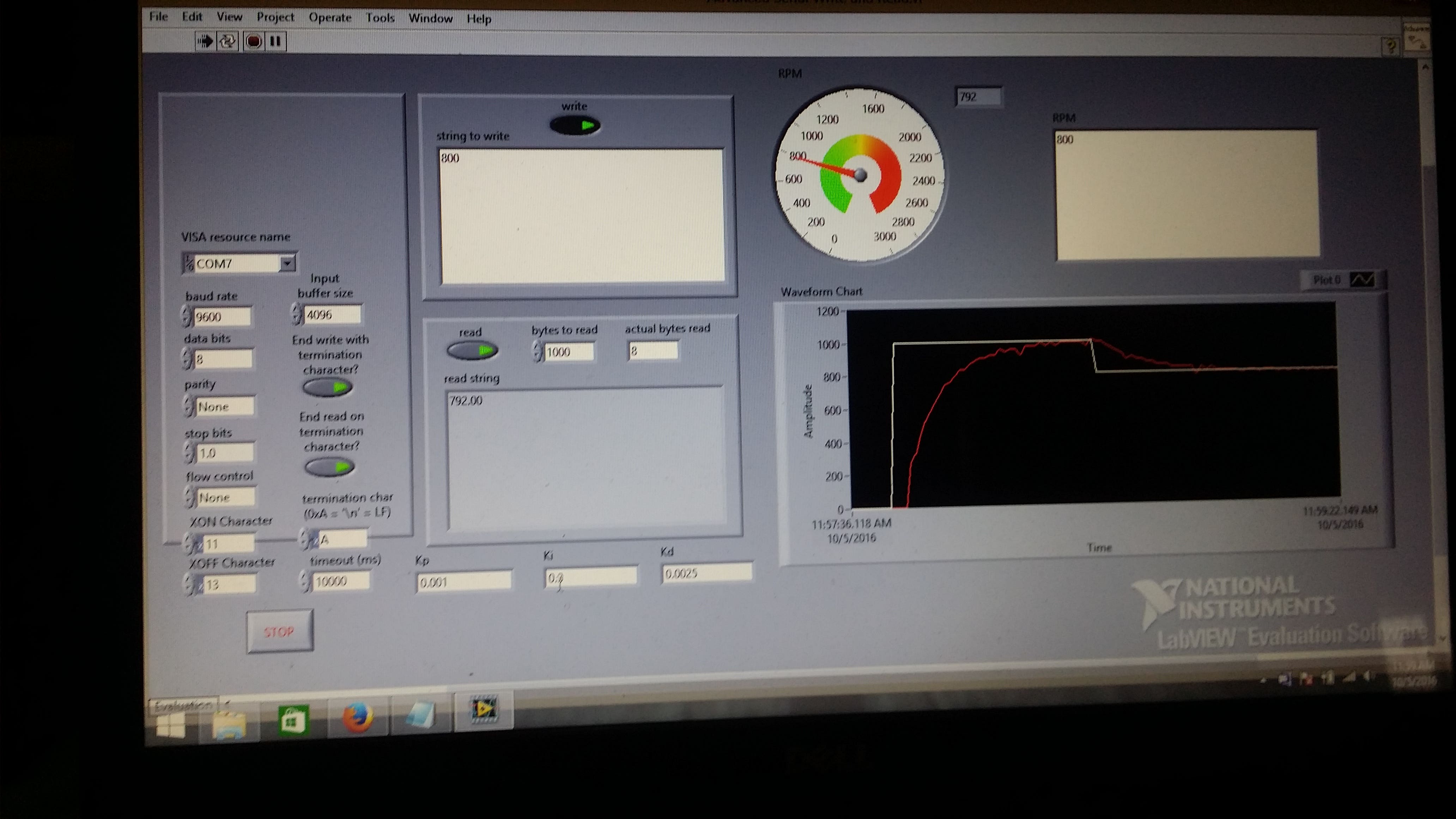 PID Motor Speed Control LAbview+Arduino