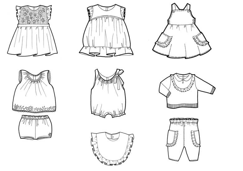 Examples of Hand Sketching for Fashion Design