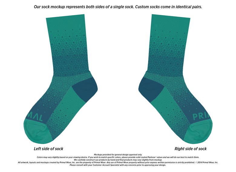 Primal sock designs