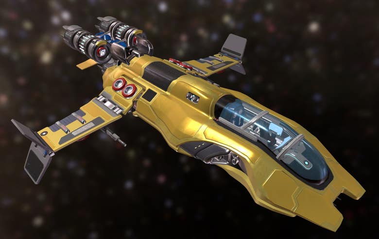 Game model Sci-fi space ship