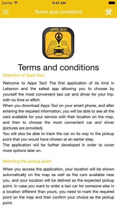 Apps Taxi client