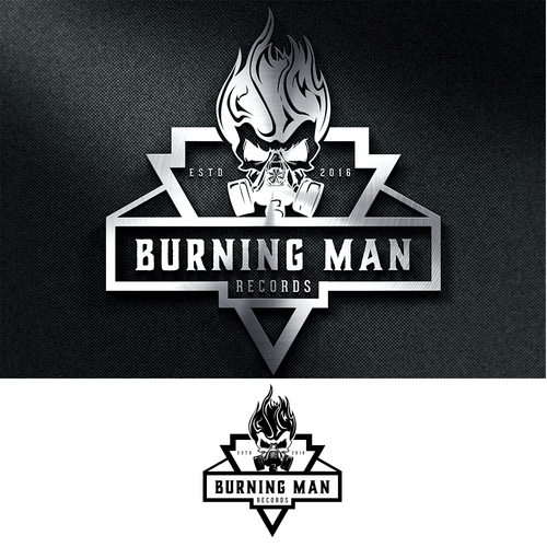Burning Man Records - Logo