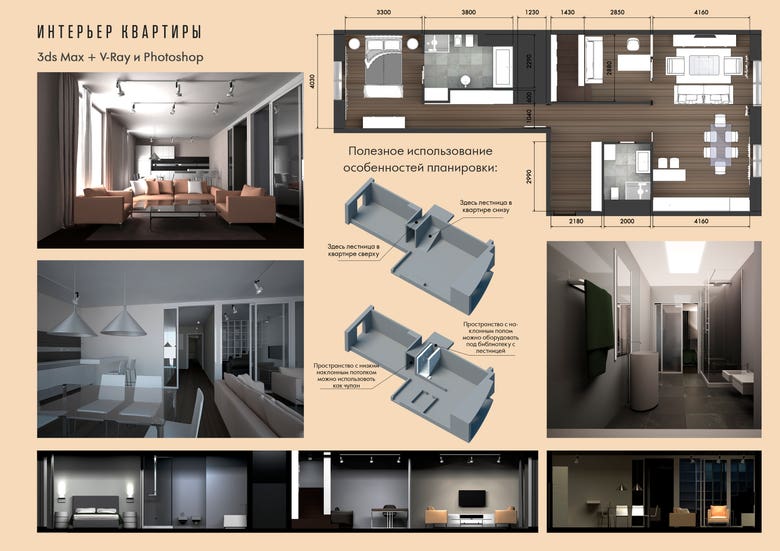 Interior design & 3d modelling & Visualization