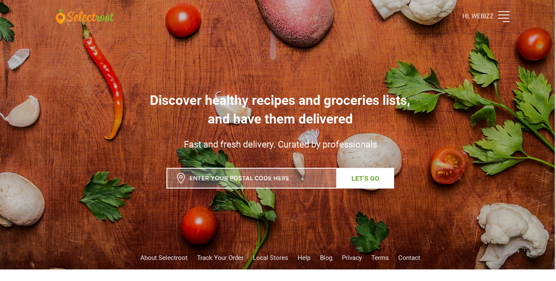 selectroot.com - an Online Grocery Market