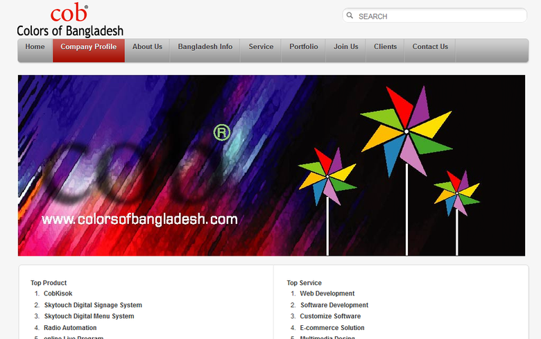 Joomla web site(www.colorsofbangladesh.com)