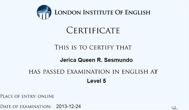 English Certification - London Institute of English