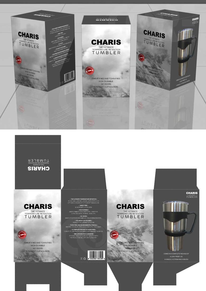 Charis Tumbler Packaging Designs