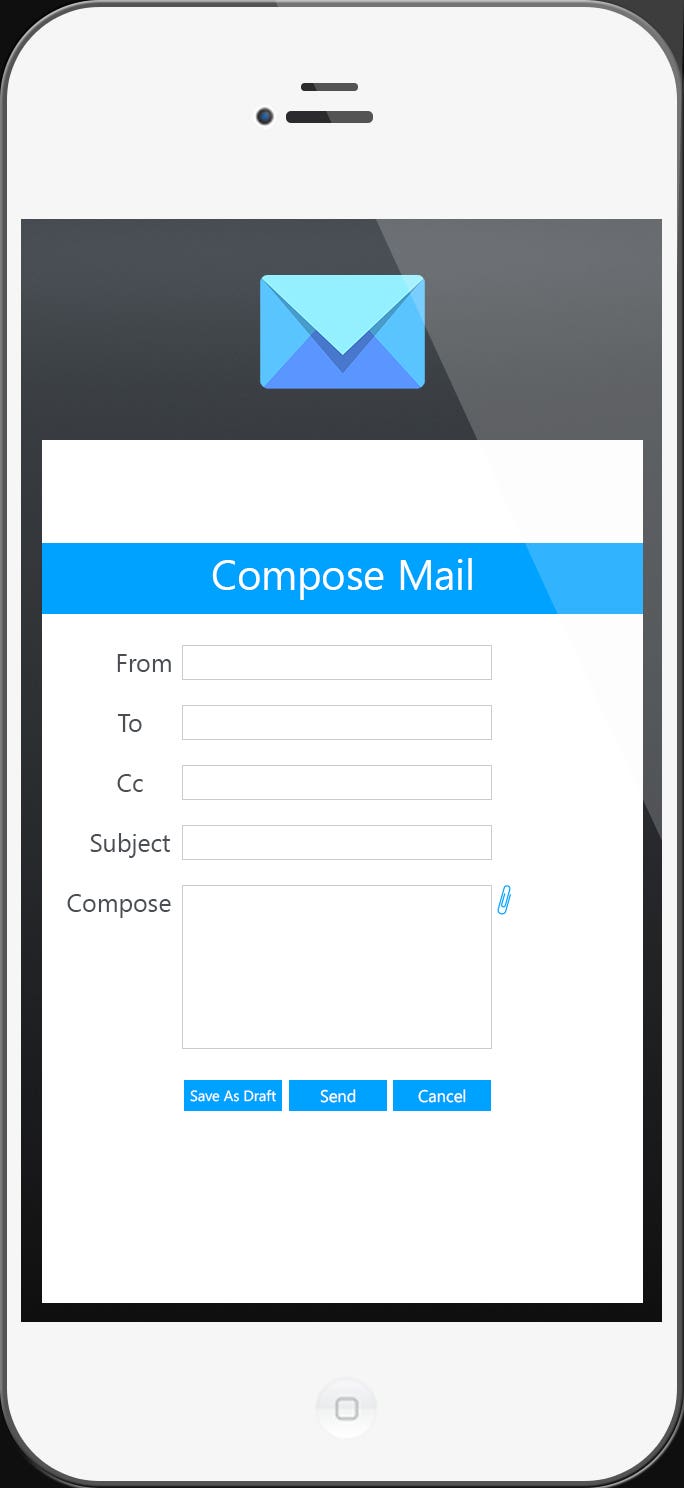 WinEmailClient Mobile application + Graphics design