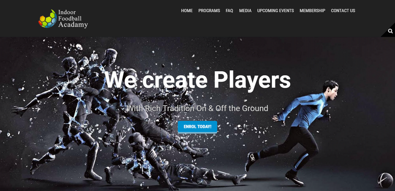 IFA Football Training Website Designing
