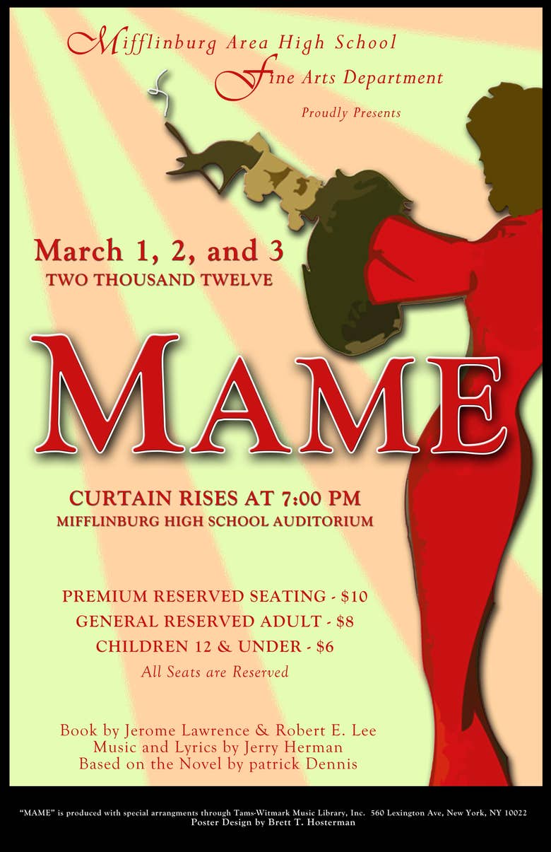 Musical Poster design - Mame