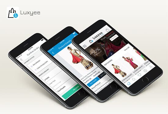 e-Commerce Mobile App Luxyee Online iPhone and Android  App