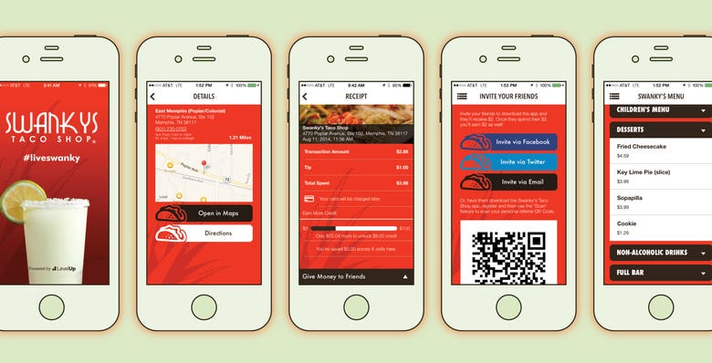 Shwanky's Food Ordering App for IOS and Android.