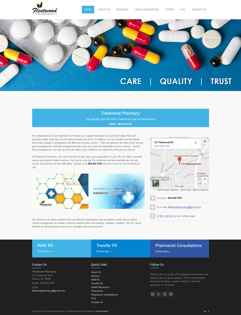 My Fleetwood Pharmacy - CMS Website