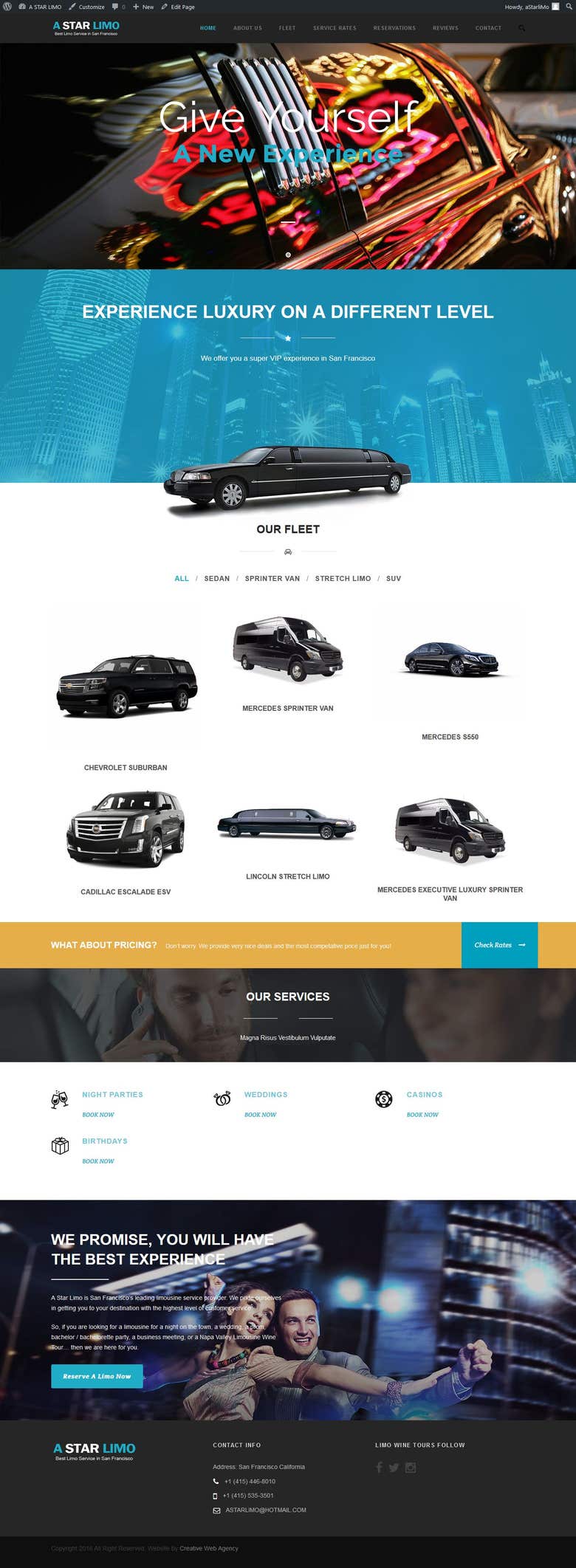 Limousine Services Website